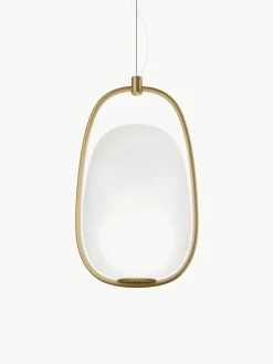 Dimmbare Pendelleuchte Lanna, mundgeblasen