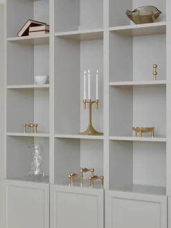 Dünne Stabkerzen Stoff Nagel, 12 Stück