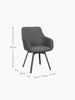 Drehbare Armlehnstühle Alison, 2 Stück