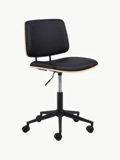 Drehbarer Kunstleder-Schreibtischstuhl Owen, höhenverstellbar