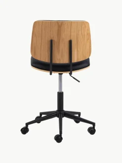 Drehbarer Kunstleder-Schreibtischstuhl Owen, höhenverstellbar