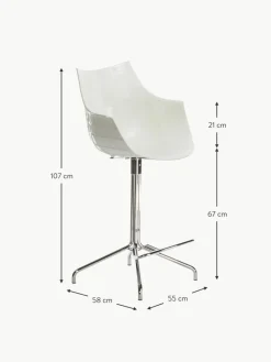 Drehbarer Kunststoff-Thekenstuhl Meridiana