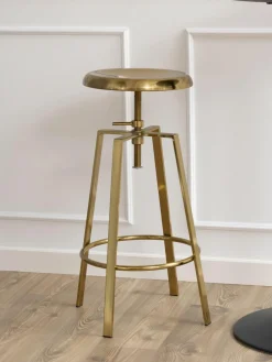 Drehbarer Metall-Barhocker Goose, höhenverstellbar