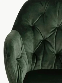 Drehbarer Samt-Armlehnstuhl Lucie