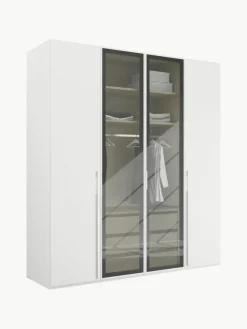 Drehtürenschrank Skat Shine mit beleuchteten Glastüren