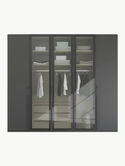 Drehtürenschrank Skat Shine mit beleuchteten Glastüren