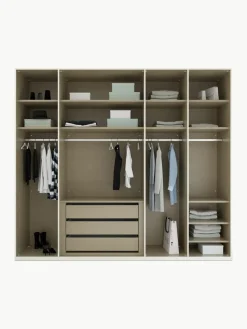 Drehtürenschrank Skat Shine mit beleuchteten Glastüren