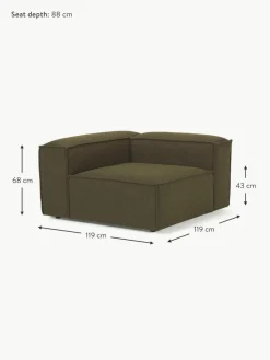 Eckmodul Lennon aus Bouclé