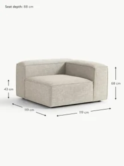 Eckmodul Lennon aus Leinen-Mix