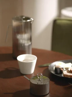 Edelstahl-Zuckerdose Bernadotte mit Löffel