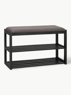 Eichenholz-Sitzbank Confetti mit Schuhregal