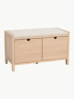 Eichenholz-Sitzbank Hillmond mit Schubladen