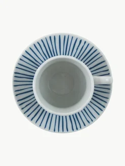 Espressotassen Marea mit Untertassen, 6er-Set