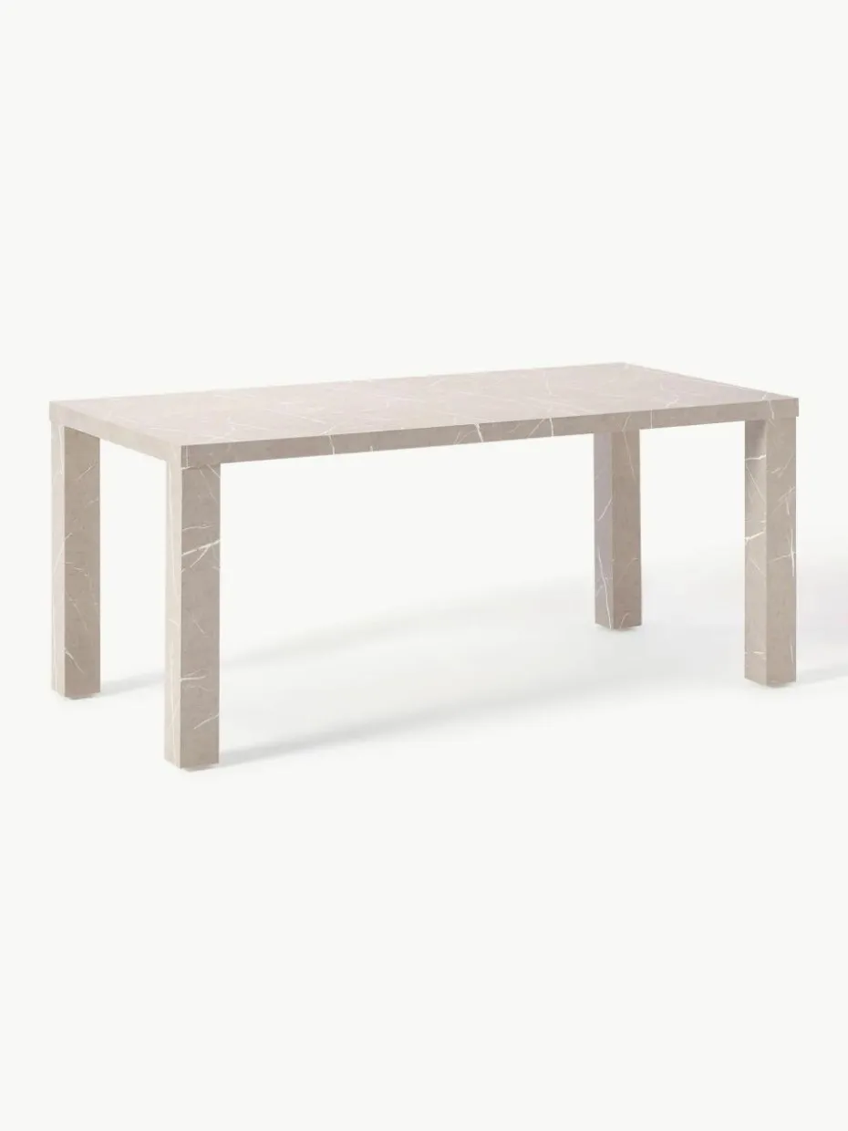 Esstisch Carl in Marmor-Optik, 180 x 90 cm