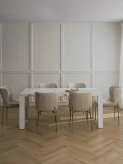 Esstisch Carl in Marmor-Optik, 180 x 90 cm