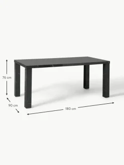 Esstisch Carl in Marmor-Optik, 180 x 90 cm