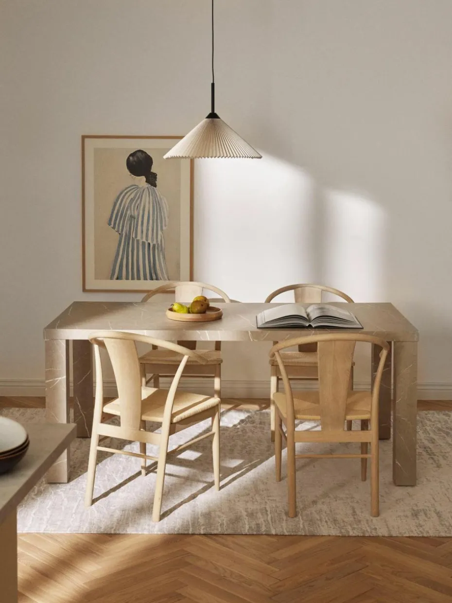 Esstisch Carl in Marmor-Optik, 180 x 90 cm