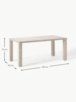 Esstisch Carl in Marmor-Optik, 180 x 90 cm