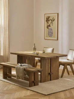 Esstisch Hugo aus Teakholz, in verschiedenen Größen