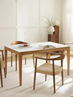 Esstisch Jackson mit Tischplatte in Marmor-Optik, in verschiedenen Größen