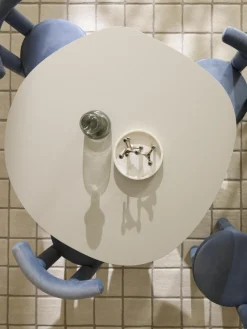 Esstisch Sahra in organischer Form, Ø 116 cm