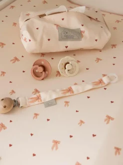 Feuchttücherbezug Bows aus Bio-Baumwolle