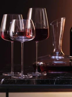 Filigrane mundgeblasene Rotweingläser Wine Culture, 2 Stück