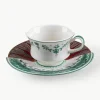 Fine Bone China Kaffeetasse Hybrid mit Untertasse