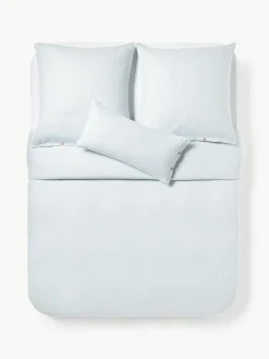 Flanell-Bettdeckenbezug Javon mit feinen Streifen