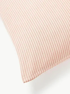 Flanell-Bettdeckenbezug Javon mit feinen Streifen