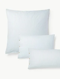 Flanell-Kopfkissenbezug Javon mit feinen Streifen