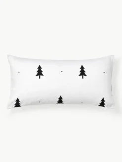 Flanell-Kopfkissenbezug X-mas Tree mit weihnachtlichem Motiv
