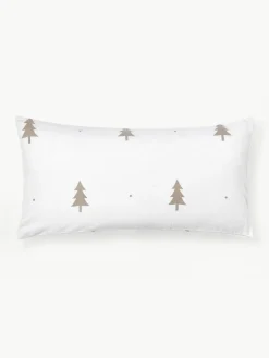 Flanell-Kopfkissenbezug X-mas Tree mit weihnachtlichem Motiv