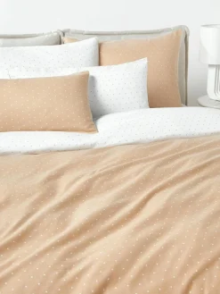 Flanell-Wendekopfkissenbezug Betty, gepunktet