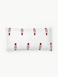 Flanell-Wendekopfkissenbezug Noan mit Nussknackermotiv