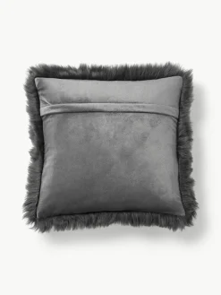 Flauschige Kunstfell-Kissenhülle Mathilde, glatt