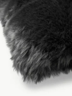 Flauschige Kunstfell-Kissenhülle Mathilde, glatt