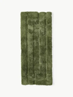 Flauschiger Hochflor-Läufer Genève mit erhabener Hoch-Tief-Struktur