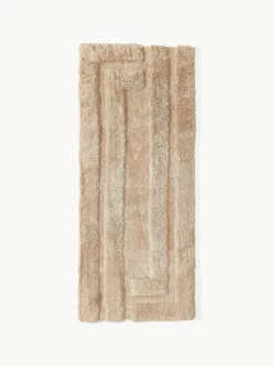 Flauschiger Hochflor-Läufer Genève mit erhabener Hoch-Tief-Struktur