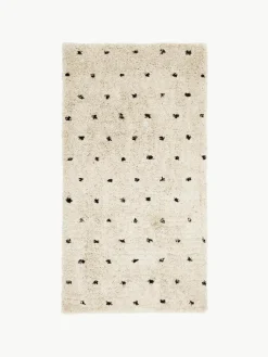 Flauschiger Hochflor-Teppich Ayana, gepunktet