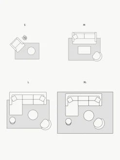 Flauschiger Hochflor-Teppich Zion mit erhabener Hoch-Tief-Struktur