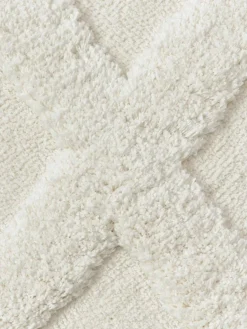 Flauschiger Hochflorteppich Magda mit erhabener Hoch-Tief-Struktur