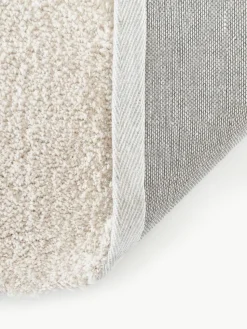 Flauschiger Hochflor-Teppich Jade mit erhabener Hoch-Tief-Struktur