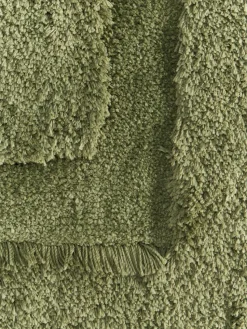 Flauschiger Hochflor-Teppich Genève mit erhabener Hoch-Tief-Struktur
