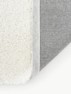 Flauschiger Hochflor-Teppich Jade mit erhabener Hoch-Tief-Struktur