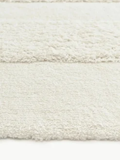 Flauschiger Hochflor-Teppich Zion mit erhabener Hoch-Tief-Struktur