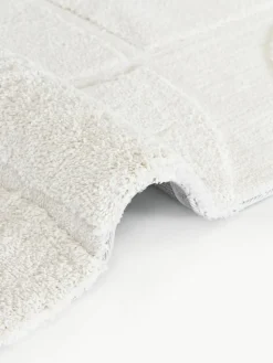 Flauschiger Hochflor-Teppich Jade mit erhabener Hoch-Tief-Struktur