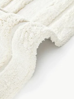 Flauschiger Hochflor-Teppich Genève mit erhabener Hoch-Tief-Struktur