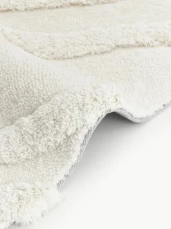 Flauschiger Hochflorteppich Magda mit erhabener Hoch-Tief-Struktur