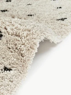 Flauschiger Hochflor-Teppich Ayana, gepunktet